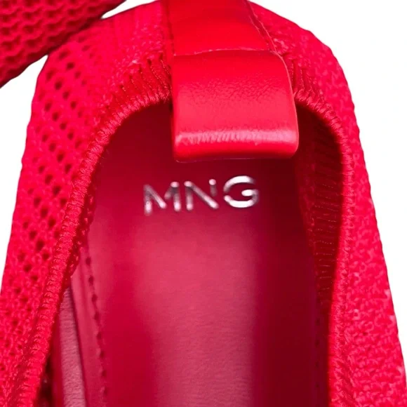 Mango Red Mesh Soft Ballet Slippers Flats — 40 US 9/9.5 - Picture 7 of 10
